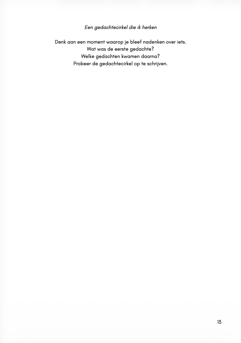 Boek 'Als je gedachten niet willen stoppen'