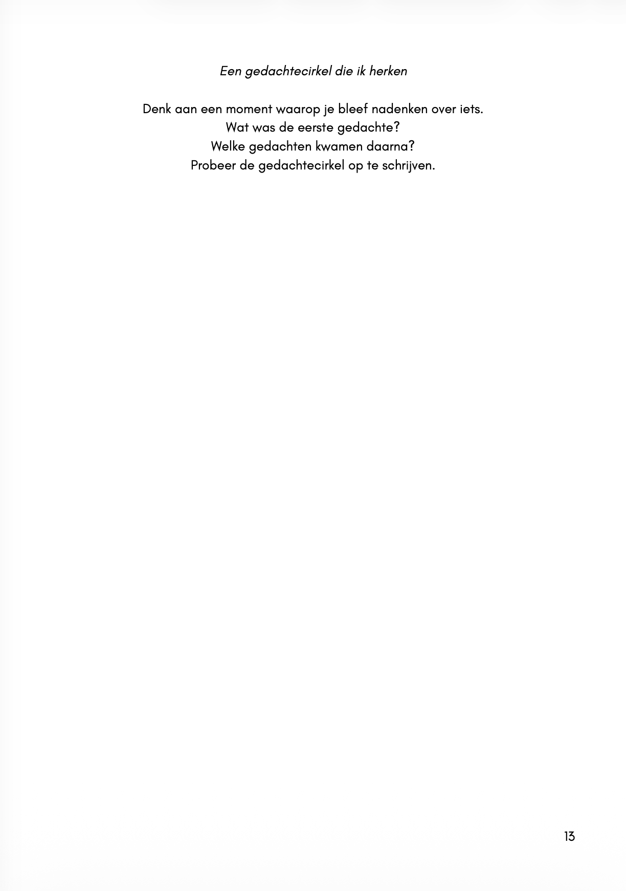 Boek 'Als je gedachten niet willen stoppen'